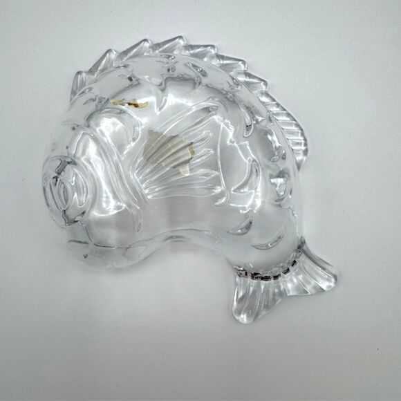 VTG Studio Nova 6" Glass Fish Candy Dish Made in Japan Ocean's Gift Sea Tropical - Picture 1 of 12